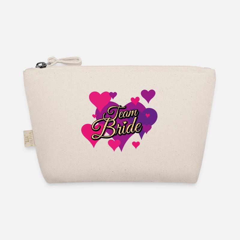 Team Bride Glitter Pattern Organic Pouch