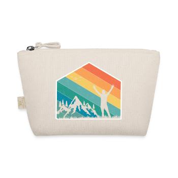 Mountains Silhouette Rainbow - Organic Pouch - nature - Front