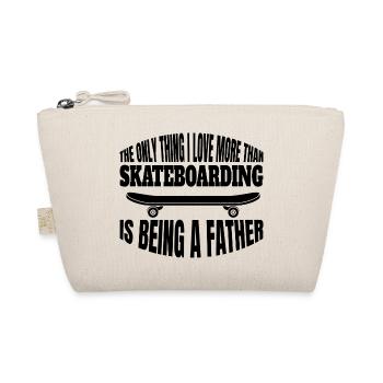 Skateboard Skaten Skater Skate-Fan Skateboarding - Bio-Täschchen - Natur - Vorne