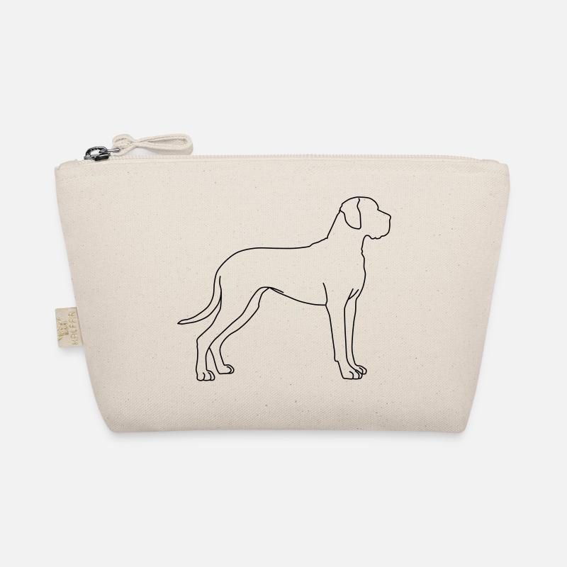 dogge lineart 1 - Bio-Täschchen - Natur