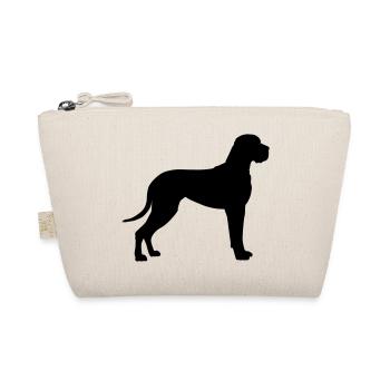 Silhouette du Dogue allemand 1 - Trousse biologique - nature - Devant