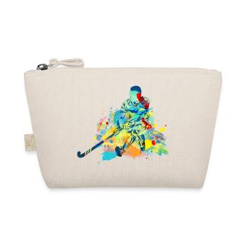 Field Hockey Player Indoor Hockey Hockey Game - Organic Pouch - nature - Front