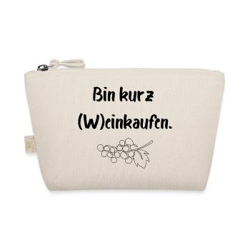 Bin kurz (W)einkaufen - Bio-Täschchen - Natur - Vorne