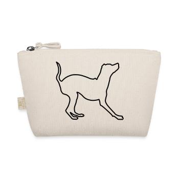 Miniature Pinscher Contours 1 - Organic Pouch - nature - Front