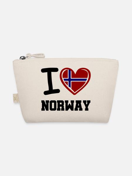 i love norway - Bio-Täschchen - Natur