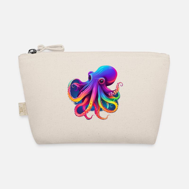 Octopus colored Nr.2 Bio-Täschchen