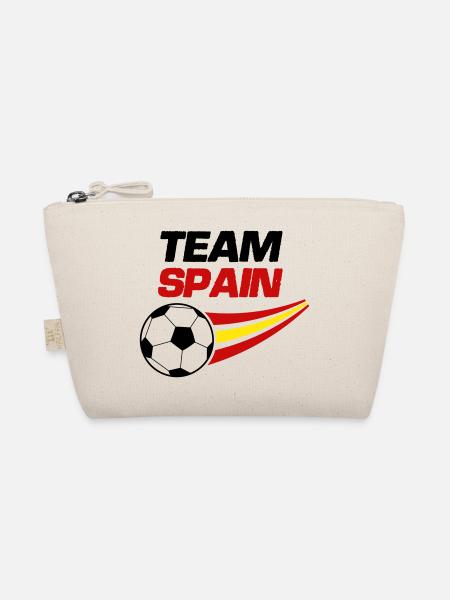 team spain soccer - Bio-Täschchen - Natur - Vorne