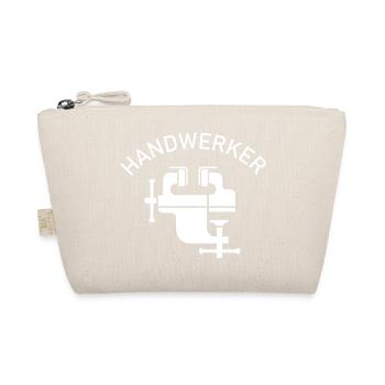 Werkzeuge Handwerker Schraubstock Symbol icon Logo - Bio-Täschchen - Natur - Vorne