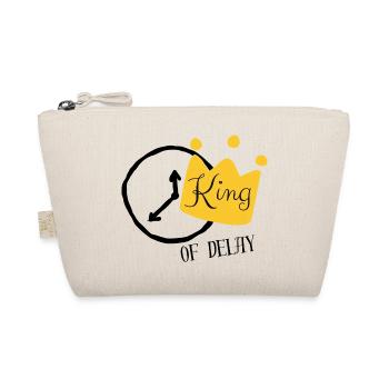 Goldene Krone mit King Schrift - Bio-Täschchen - Natur - Vorne