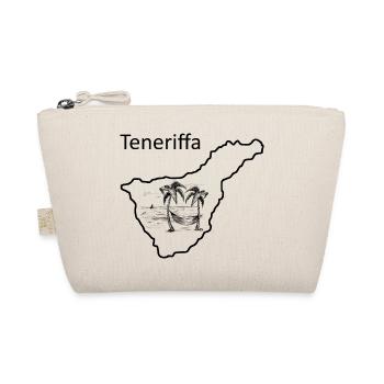Karte von der Insel Teneriffa Spanien mit Palmen - Bio-Täschchen - Natur - Vorne