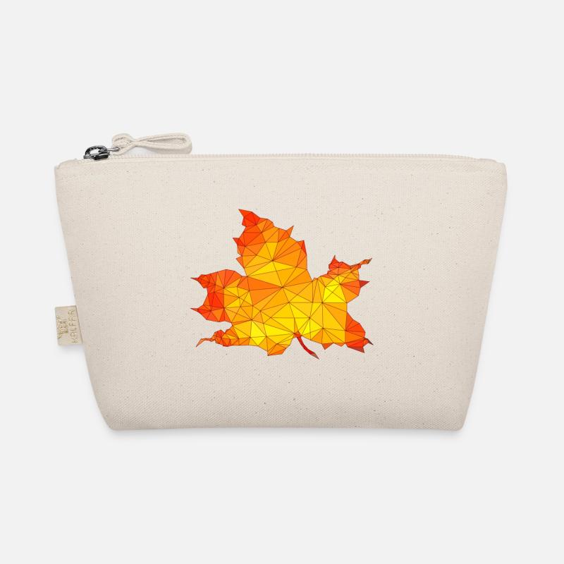 Polygonal Automne Érable Feuille Poly Art Trousse biologique