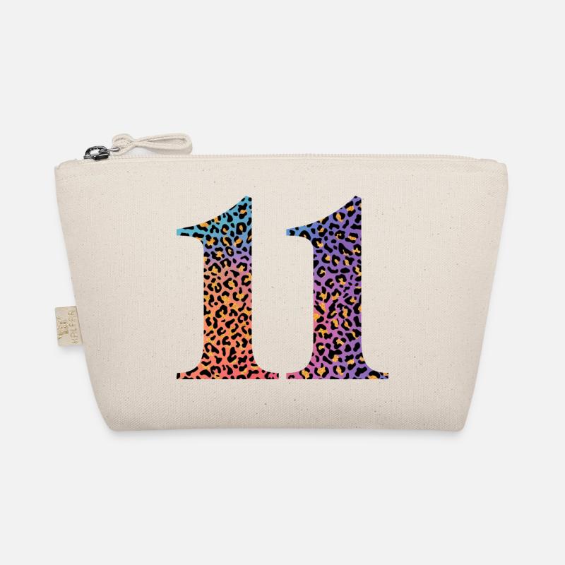 11th Birthday Leopard Organic Pouch