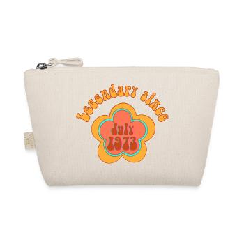Legendary since July 1973 Birthday Retro - Organic Pouch - nature - Front