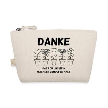 Abschiedsgeschenk Erzieherin - Bio-Täschchen - Natur - Vorne