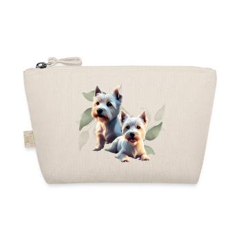West Highland White Terrier Shirts and Accessories - Organic Pouch - nature - Front