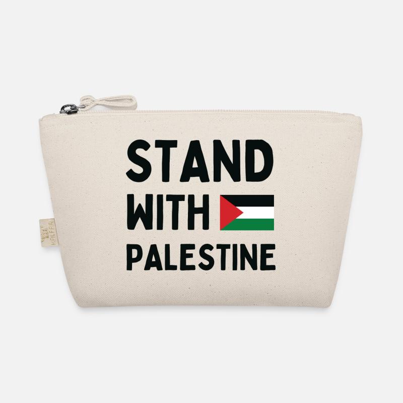 Stand With Palestine - Organic Pouch - nature