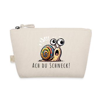 Ach du Schneck wortspiel - Bio-Täschchen - Natur - Vorne
