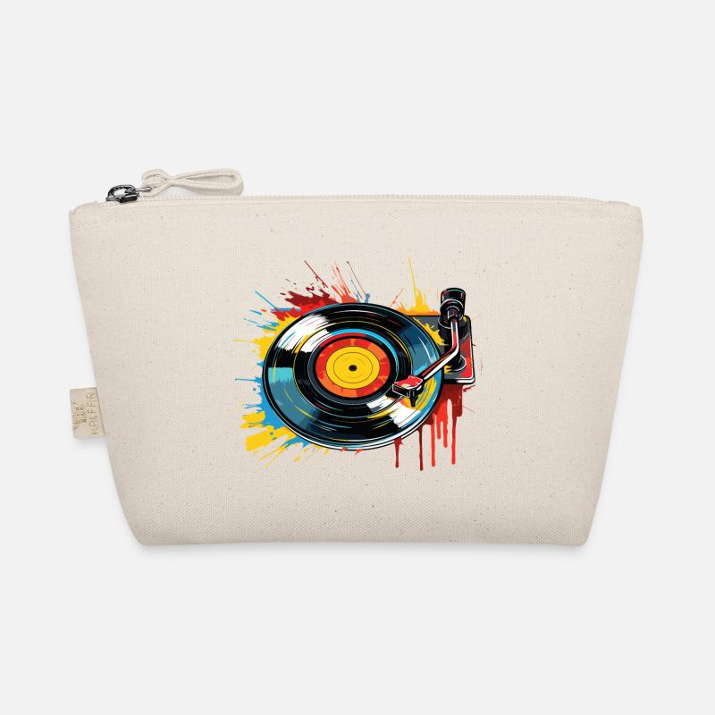 Vinyl Record LP Turntable Retro Organic Pouch
