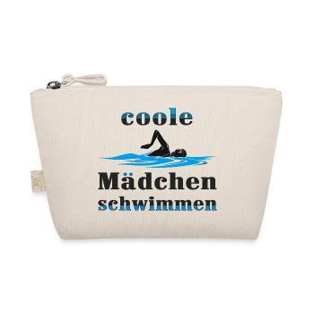 Coole Mädchen schwimmen - Bio-Täschchen - Natur - Vorne
