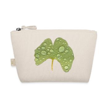 Ginkgo Leaf Water Drop Ginkgo Leaf Photo - Organic Pouch - nature - Front
