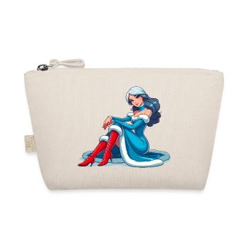 Ded Moroz Snegurotschka russischer Weihnachtsmann - Bio-Täschchen - Natur - Vorne
