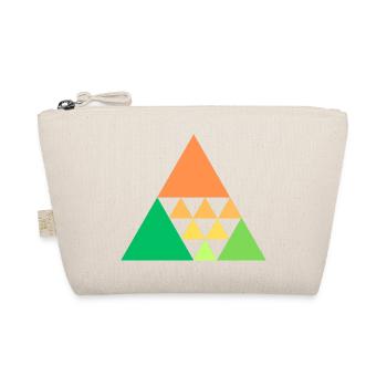 Colorful triangles - Organic Pouch - nature - Front