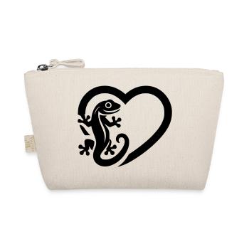 Gecko Love - Organic Pouch - nature - Front