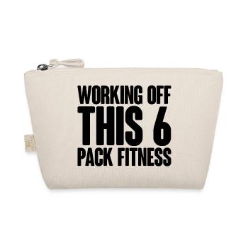 Working Off This 6 Pack Fitness - Organic Pouch - nature - Front