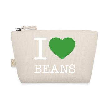 I LOVE BEANS Bohnen - Bio-Täschchen - Natur - Vorne
