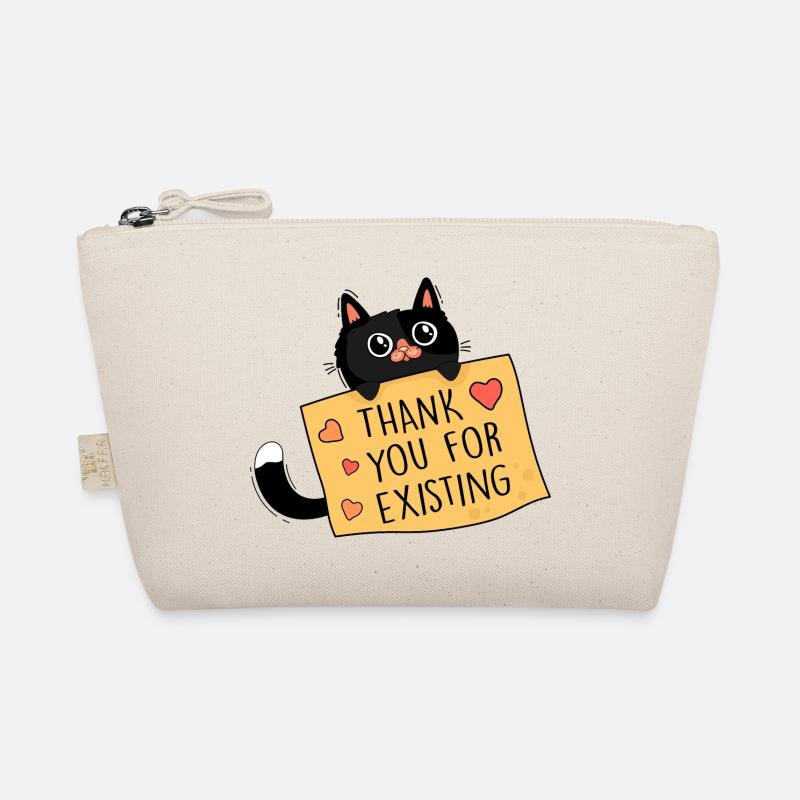 Katze und Dankbarkeit Bio-Täschchen