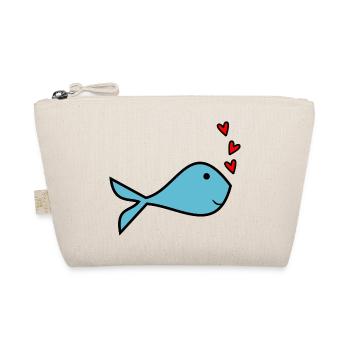 HEART. HEARTS. VALENTINE'S DAY. LOVE. LOVE. COUPLE. - Organic Pouch - nature - Front