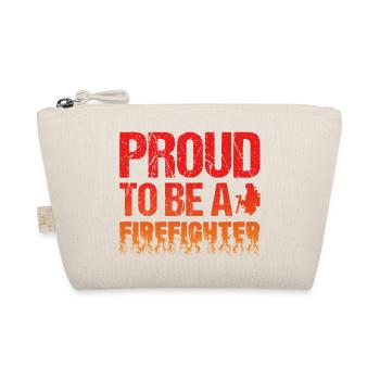 Proud to Be a Firefighter - Organic Pouch - nature - Front