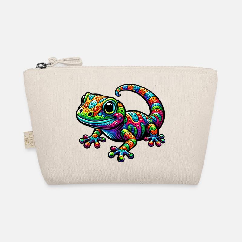 Gecko - Bio-Täschchen - Natur