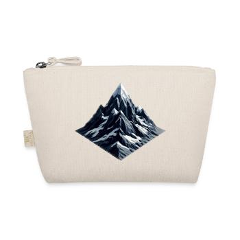 Ein Berg mit Schnee im Polygon-Stil - Bio-Täschchen - Natur - Vorne