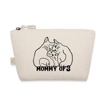 Mommy of 3 Katzenmama - Bio-Täschchen - Natur - Vorne