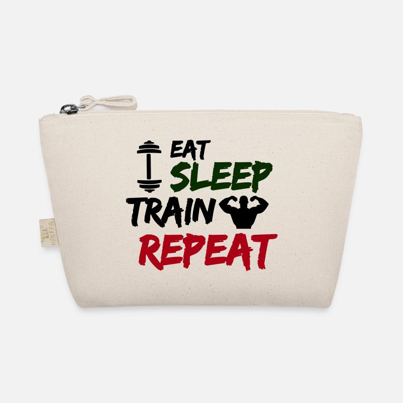 eat sleep train repeat Bio-Täschchen