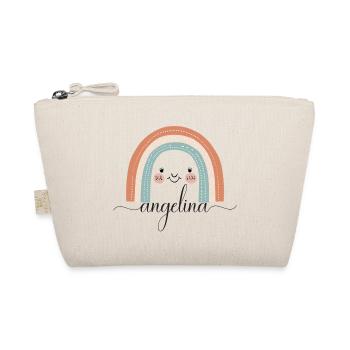 Angelina! Rainbow, customisable - Organic Pouch - nature - Front