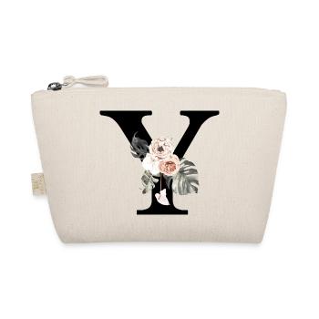 Tropical Floral Y Letter - Organic Pouch - nature - Front