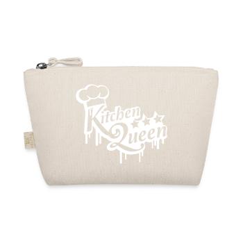 Lettering Kitchen Queen Logo Kitchen Woman Queen - Organic Pouch - nature - Front