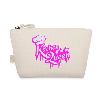 Logo Kitchen Queen lettrage Kitchen Queen femme - Trousse biologique - nature - Devant