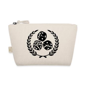Dice in laurel wreath - Organic Pouch - nature - Front
