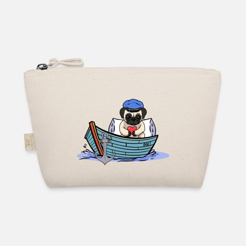 Maritime Dog Boat Captain Sailor Ahoy Organic Pouch