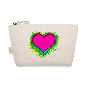 colorful heart - Organic Pouch - nature - Front