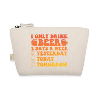 I Only Drink A Beer 3 days a Week - Bio-Täschchen - Natur - Vorne