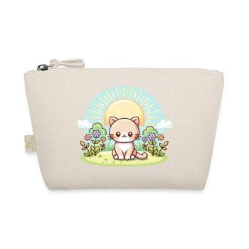cute cat - Organic Pouch - nature - Front