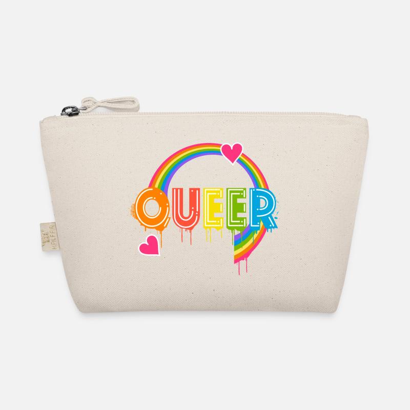 Queer Typography Pride Month Equal Rights LGBTQ Organic Pouch