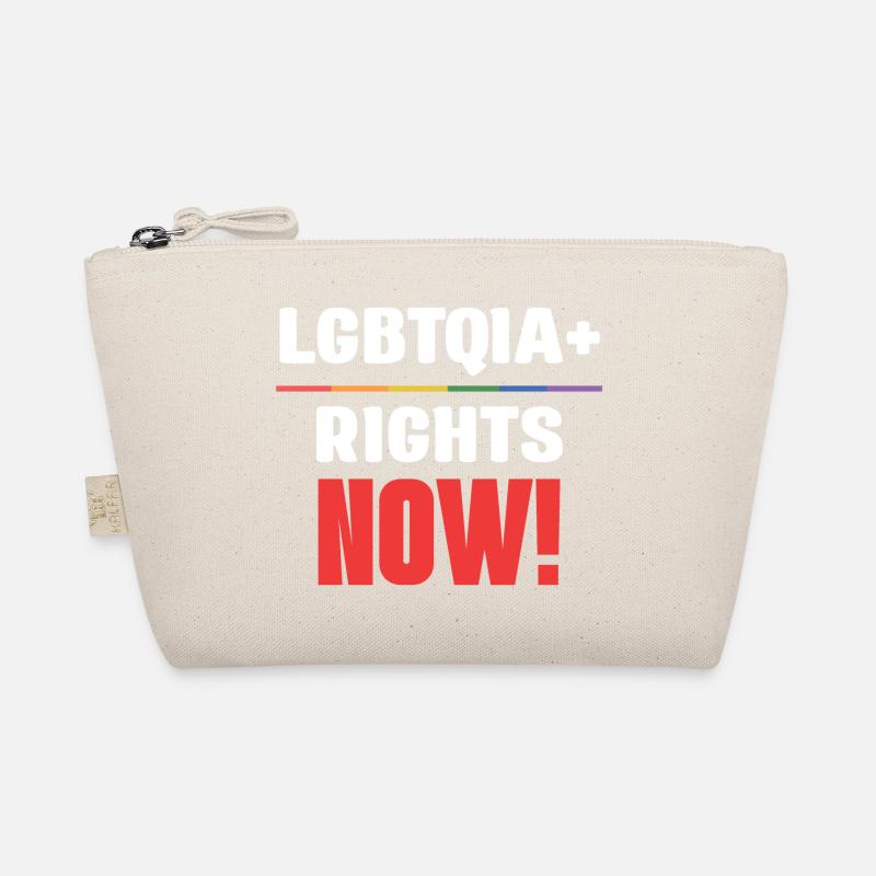 LGBT Pride Month - LGBTQIA+ Rechte! Jetzt! - Bio-Täschchen - Natur