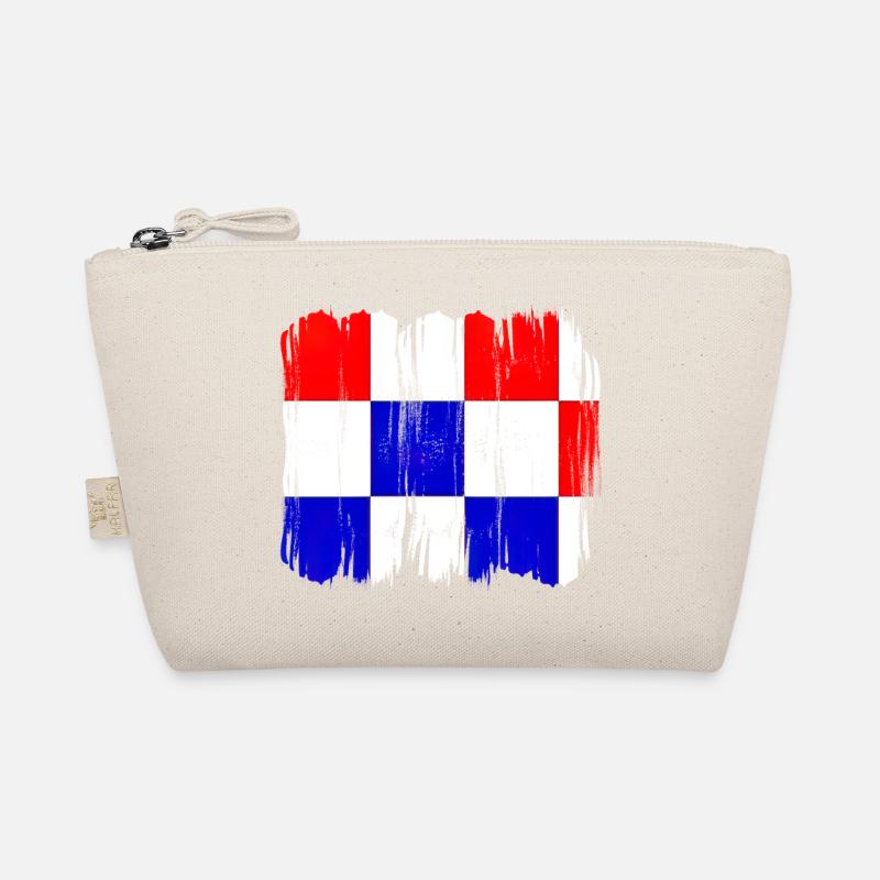 Croatia hrvatska croatia hrv hr zagreb split flag Organic Pouch