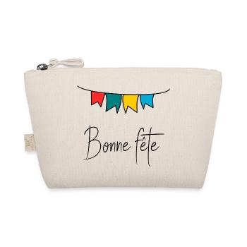 HAPPY FATHER'S DAY. DAD. FATHER'S DAY. FATHER - Organic Pouch - nature - Front