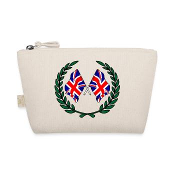 Drapeaux Angleterre en couronne de laurier - Trousse biologique - nature - Devant